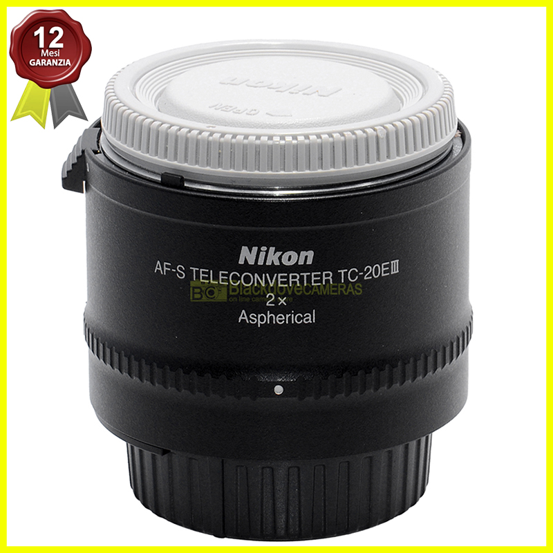 Nikon TC-20 e III AF-S Tele Converter 2x. Moltiplicatore per tele obiettivi.
