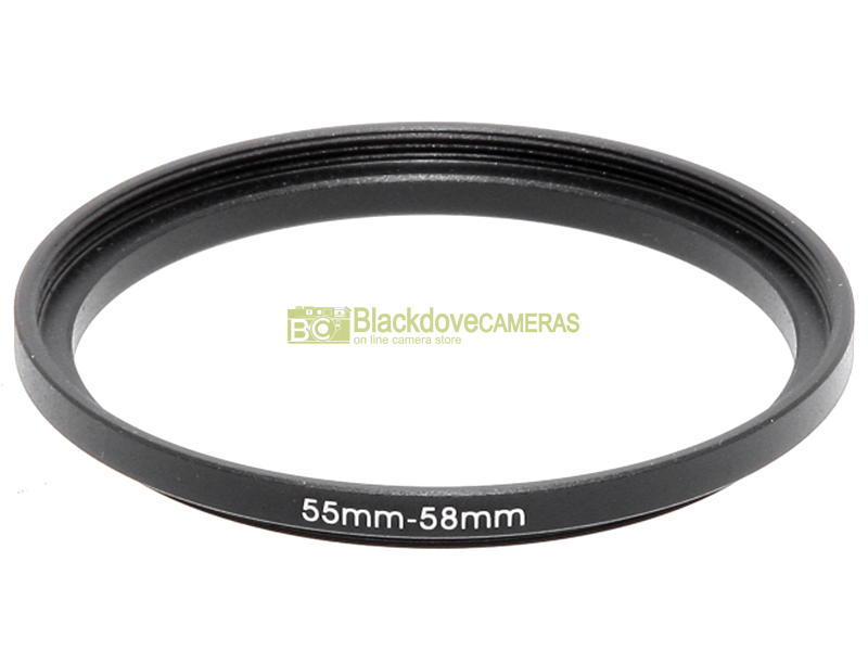 Anello adattatore step up 55/58mm per montare filtri 58mm. su obiettivi diam. 55 2 e3373