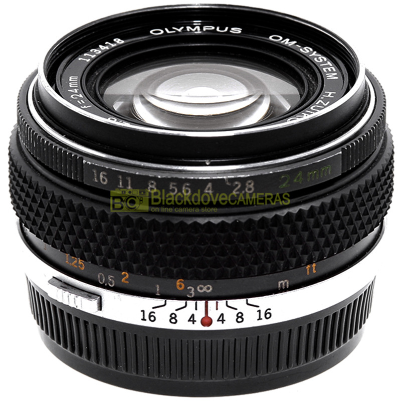 Olympus OM system H Zuiko auto W 24mm. f2.8 lens for reflex cameras.