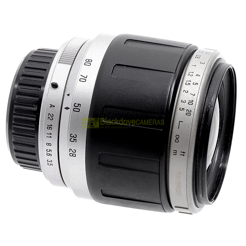 “Pentax AF zoom Tamron 28/80mm. f3,5-5,6, per fotocamere a pellicola e digitali.”
