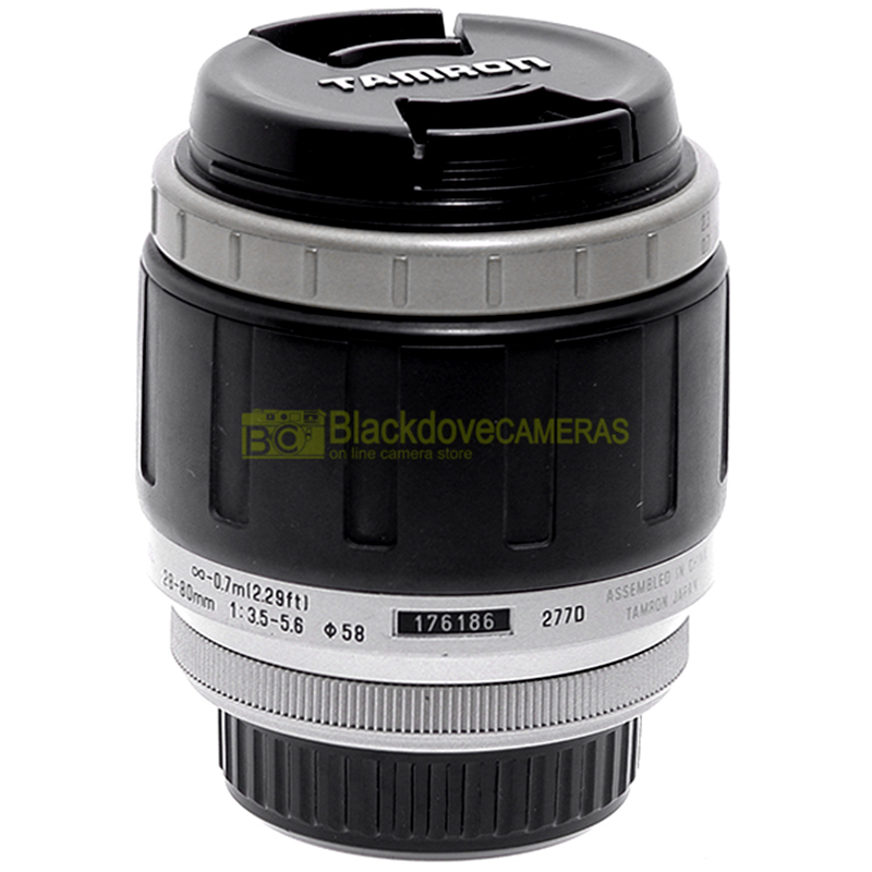 “Pentax AF zoom Tamron 28/80mm. f3,5-5,6, per fotocamere a pellicola e digitali.”