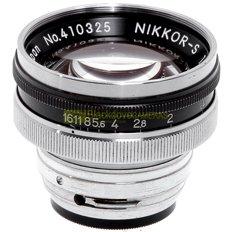 Obiettivo Nikon Nikkor 2 Auto 50 mm f2 per fotocamere a telemetro S