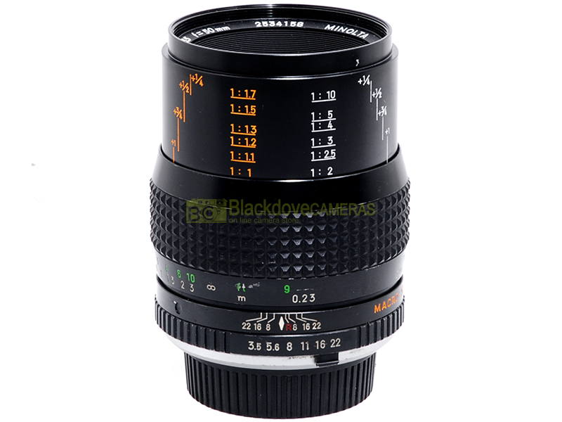 Minolta MC MAcro Rokkor obiettivo 50mm f3,5 per fotocamere reflex a pellicola