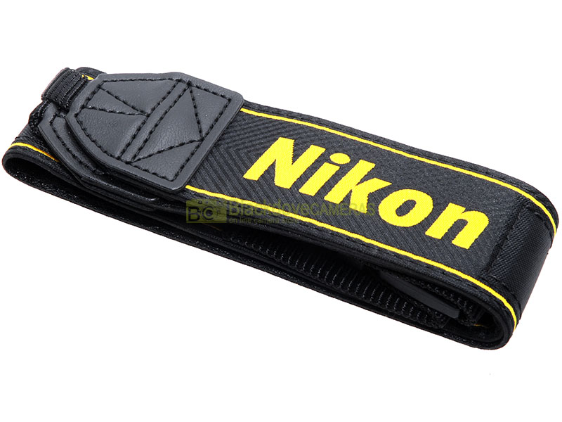 Tracolla originale Nikon per fotocamere reflex digitali. Nuova. Genuine strap.