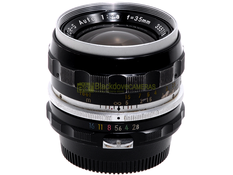 Nikon obiettivo Nikkor S Auto 35mm. f2,8 per fotocamere reflex con baionetta F