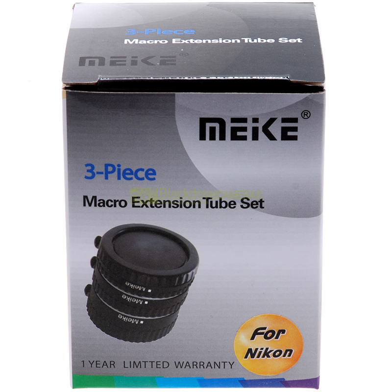 Kit 3 anelli di prolunga Meike macro coseup per fotocamere Nikon autofocus. Tubi