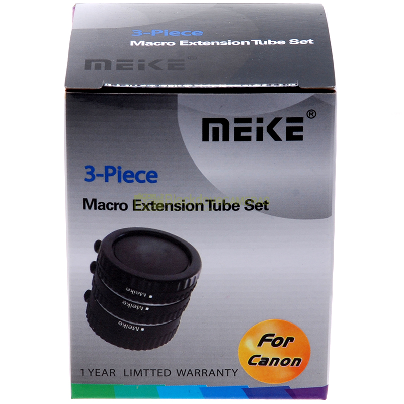 Kit 3 anelli di prolunga Meike macro coseup per fotocamere Canon autofocus. Tubi