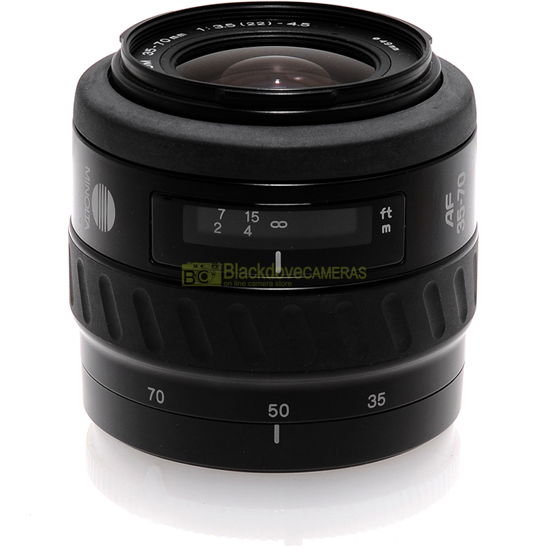 Minolta AF 35/70mm f3,5-4,5 obiettivo A-mount per fotocamere Sony e Minolta AF front