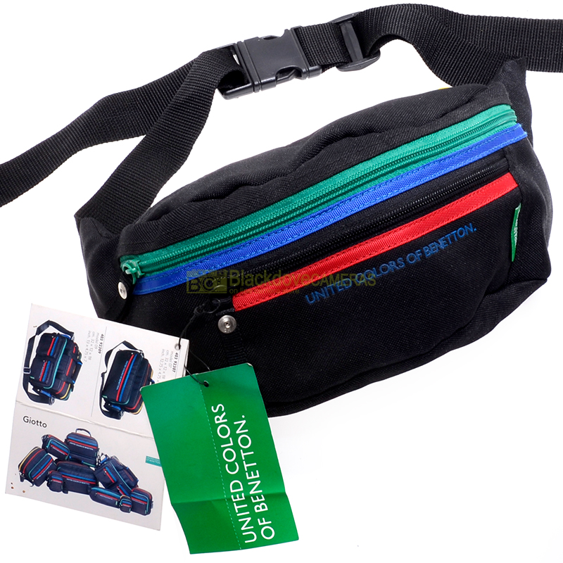 Marsupio United Colors of Benetton doppia tasca. Custodia. cm. 8x11x20