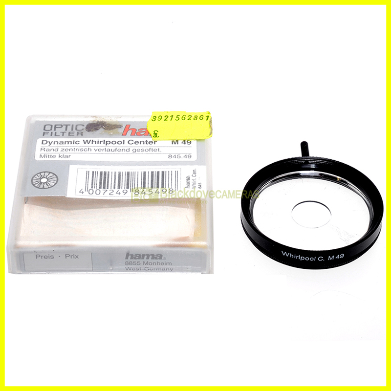 49mm. filtro creativo Whirlpool Center per obiettivi M49.