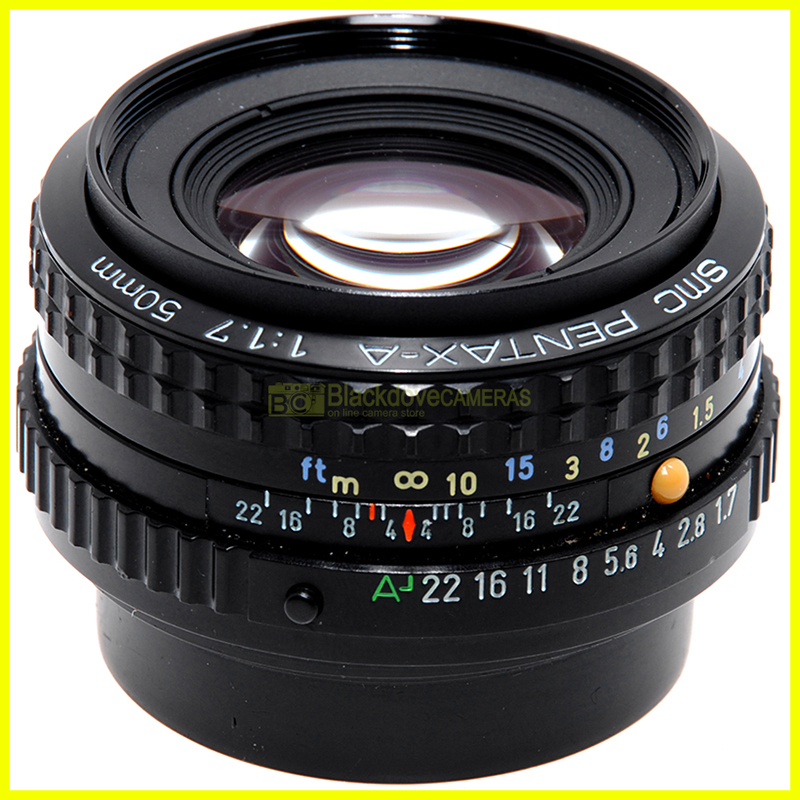 Pentax KA 50 mm f1,7 obiettivo usato per fotocamere digitali e analogiche Pentax