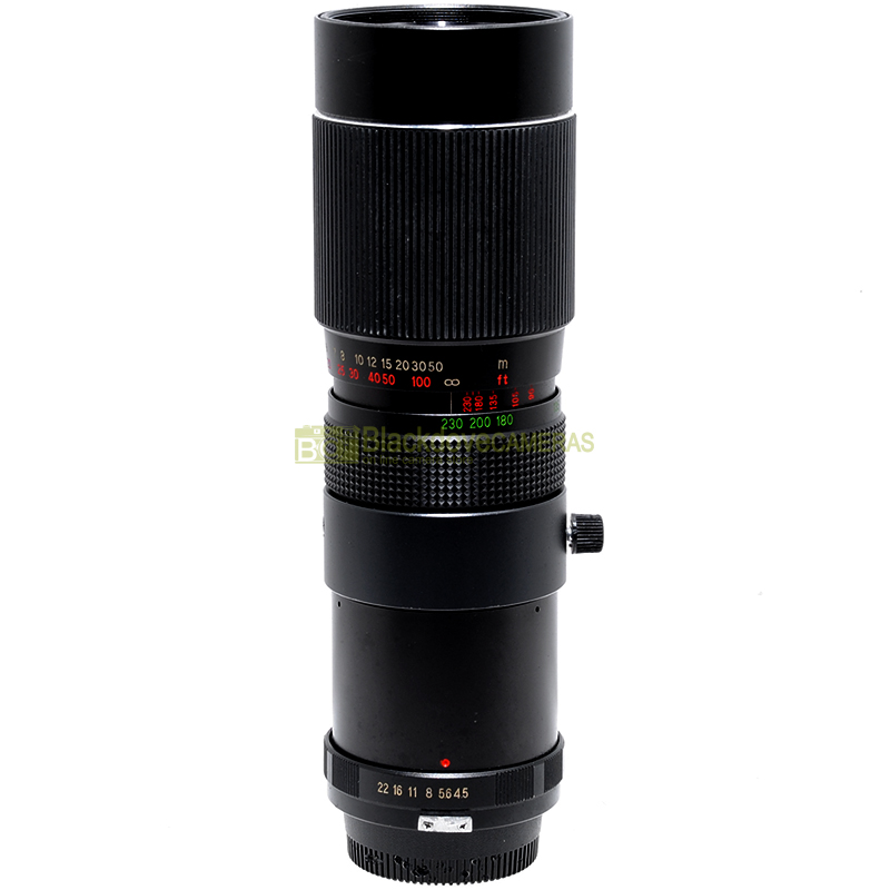 Obiettivo Zoom Bushnell 90-230 mm f4,5 per fotocamere Nikon F con forcella