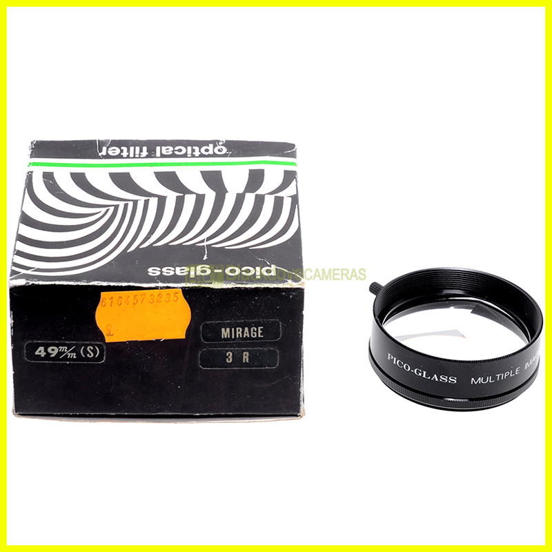 49mm. filtro creativo Mirage 3 spicchi Pico Glass per obiettivi. Camera filter