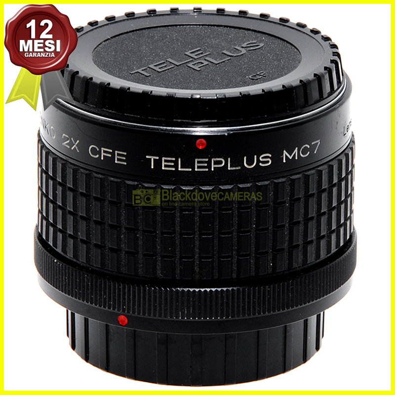 Moltiplicatore di focale 2x Kenko Teleplus MC7 per fotocamere Canon FD e FL 