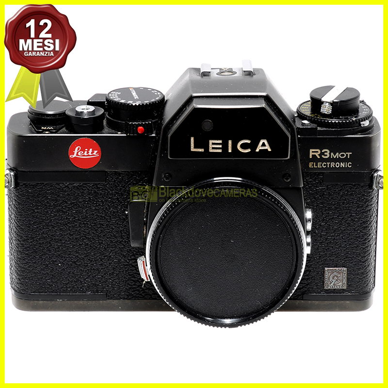 Leica R3 Mot Electronic fotocamera a pellicola manual focus. Leitz Leica R-3.