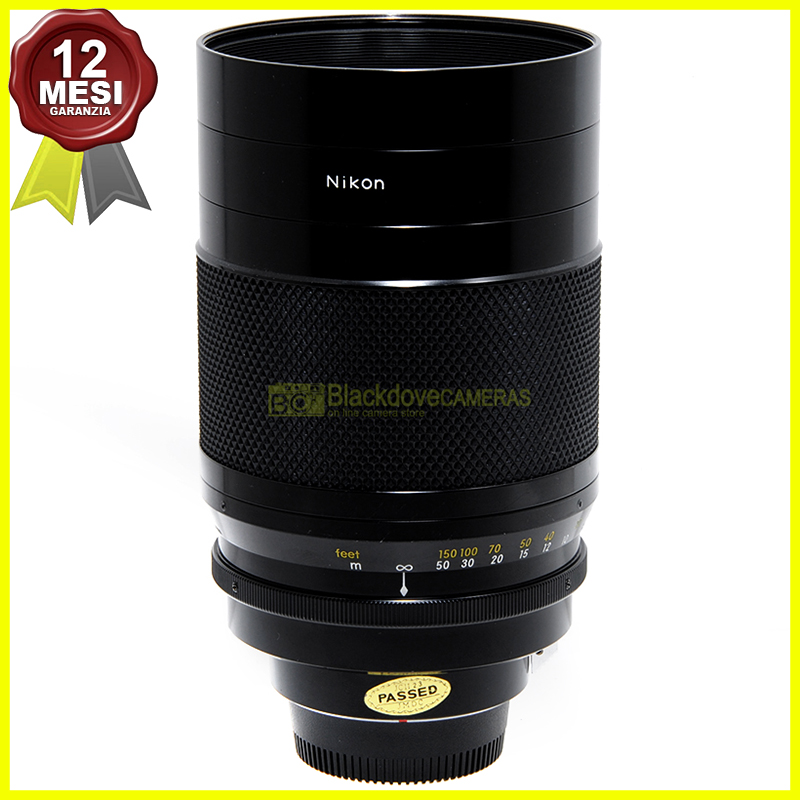 Nikon Reflex Nikkor C 500mm. f8 con paraluce originale utilizzabile su digitali