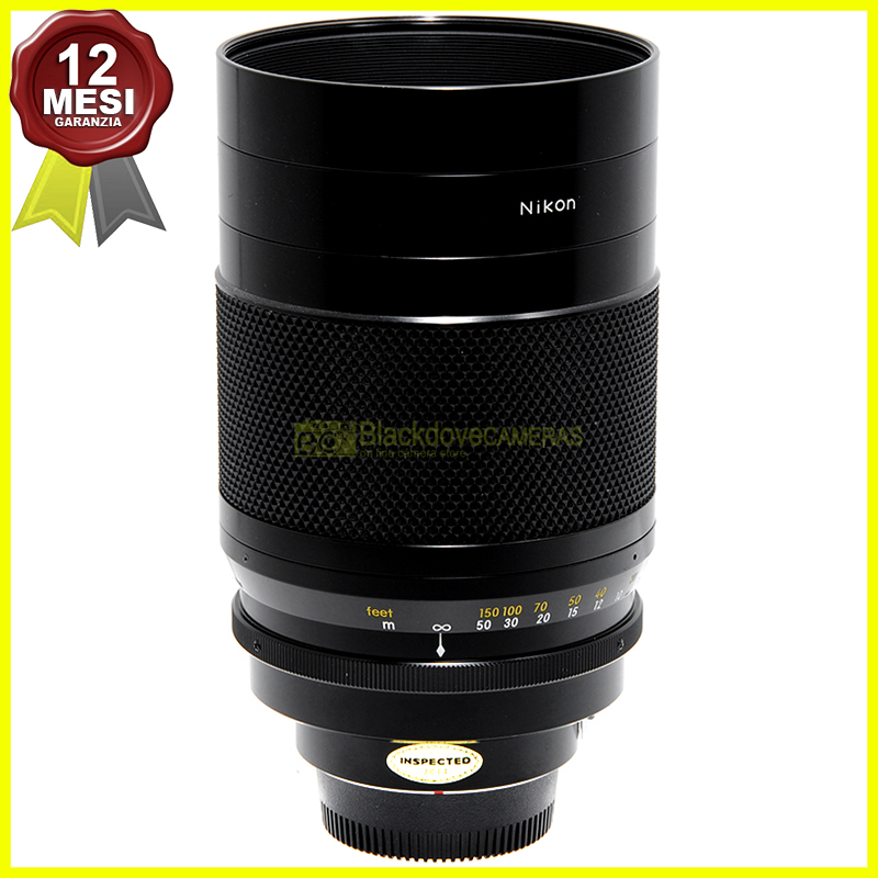 Nikon Reflex Nikkor C 500mm. f8 con paraluce originale utilizzabile su digitali