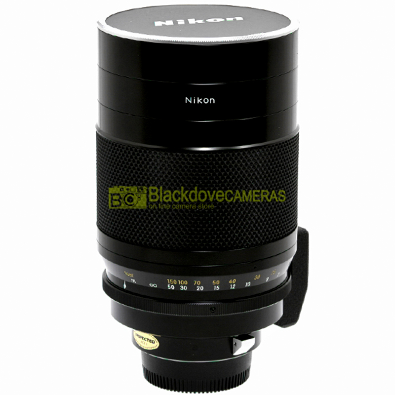 Nikon Reflex Nikkor C 500mm. f8 con paraluce originale utilizzabile su digitali