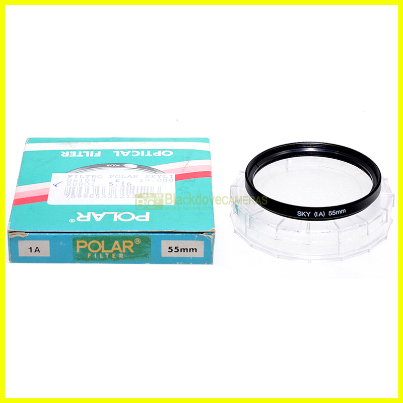 55mm. Filtro Skylight 1A Polar obiettivi. Sky light photo optical filter M55