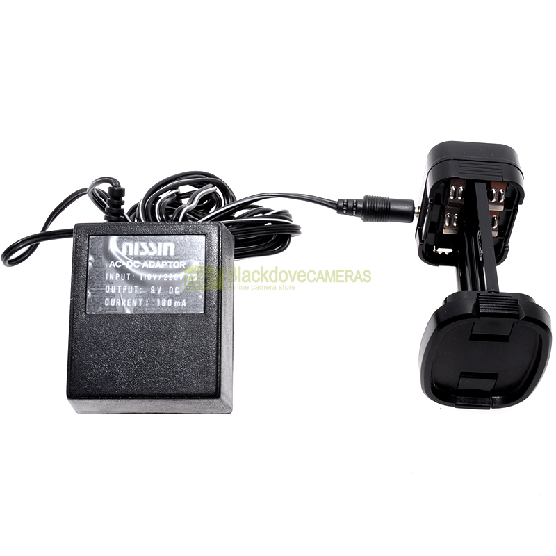 Nissin NBP009 NC pack battery holder con alimentatore per flash 4500 GTE