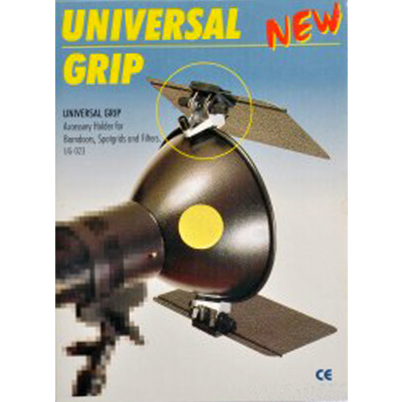 ME-FO UG-23 Universal grip. Morsetto per alette paraluce. Barndoor holder.