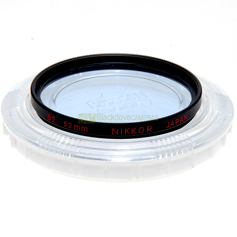 52mm. Nikon Nippon Kogaku Nikkor B2 blue filter with M52 screw