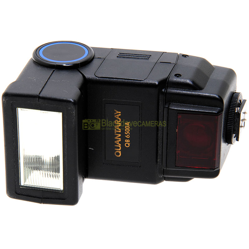Flash Quantaray QB 6500-A TTL con fotocamere a pellicola, manuale su digitali.