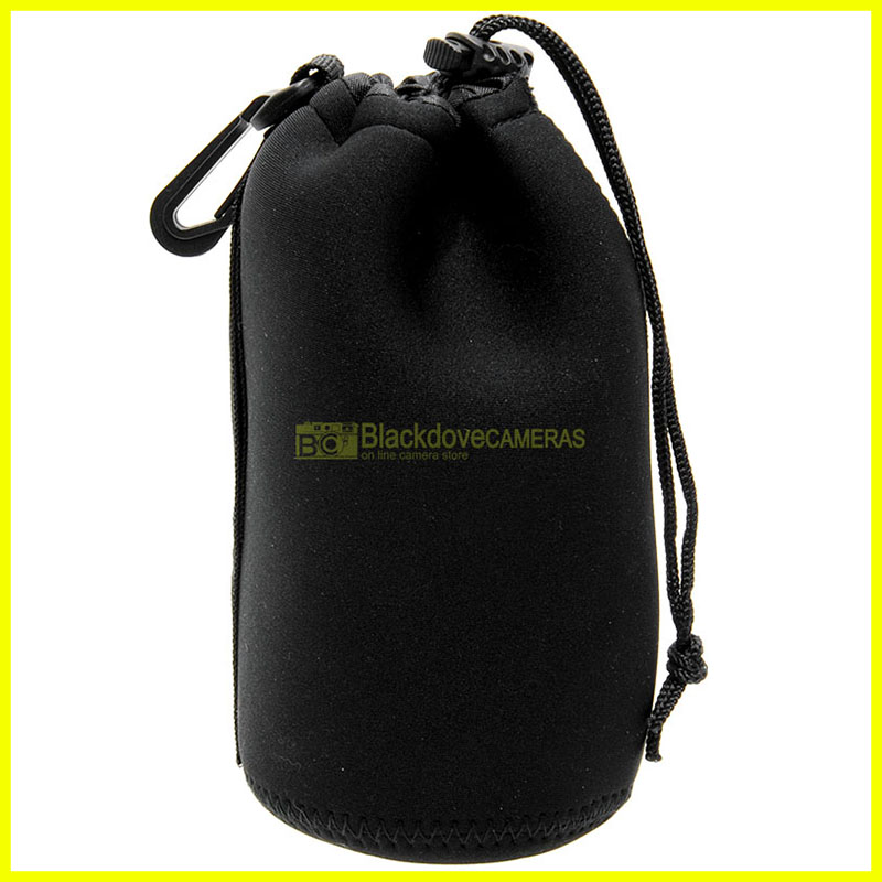 Custodia in neoprene per obiettivi fino a diametro cm 9 altezza cm 15. Lens case