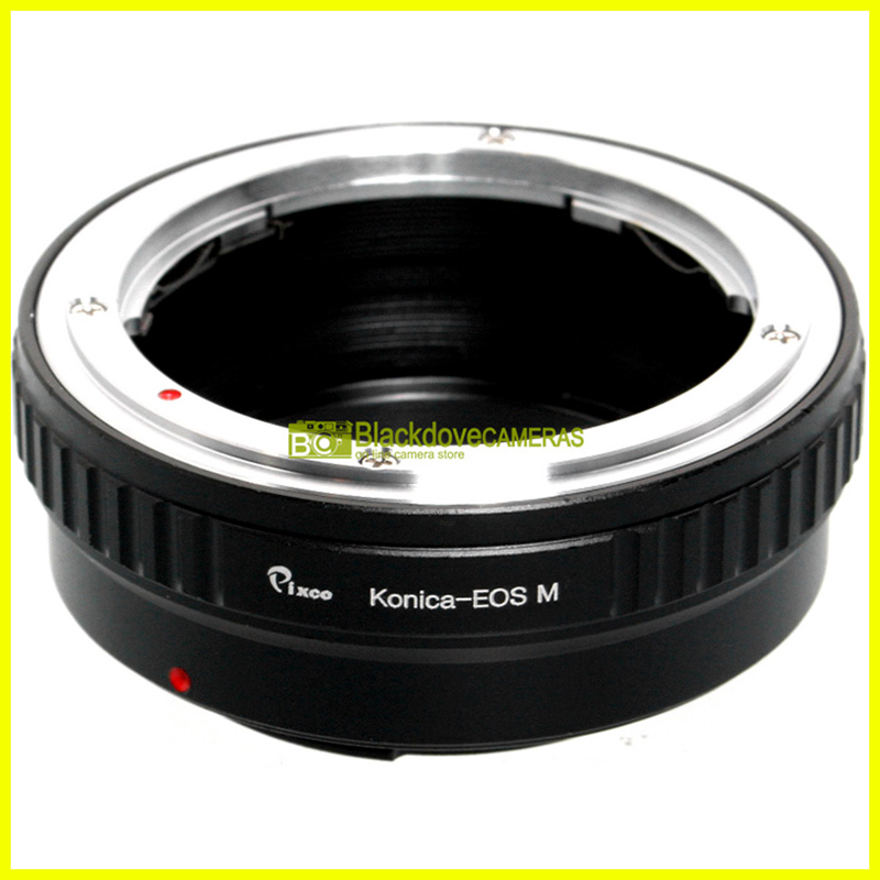 Adapter per obiettivi Konica su fotocamere Canon EOS M mirrorless. Adattatore