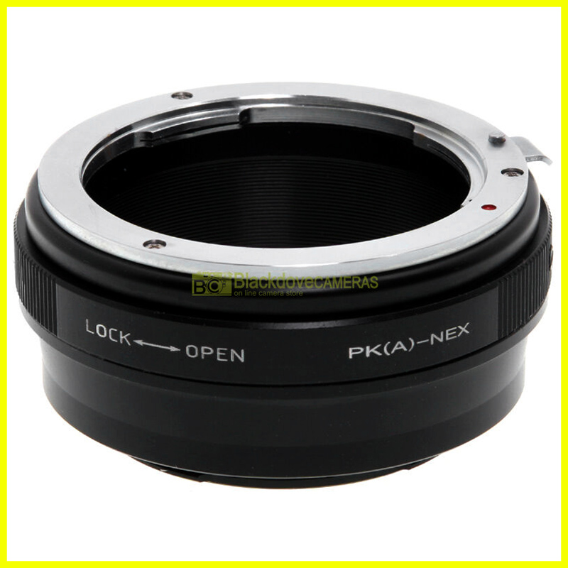 Adapter per obiettivi Pentax KA su corpi Sony E-Mount - Nex con ghiera diaframmi