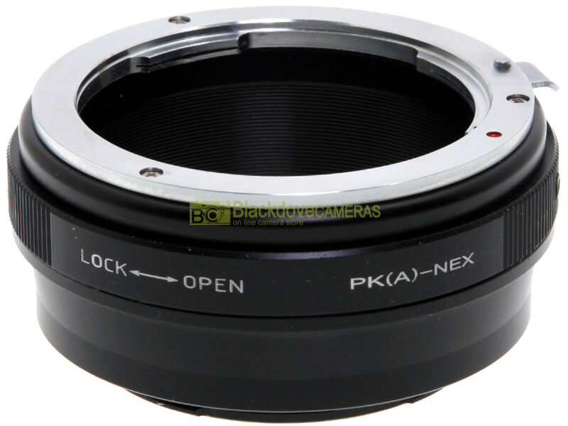 Adapter per obiettivi Pentax KA su corpi Sony E-Mount - Nex con ghiera diaframmi