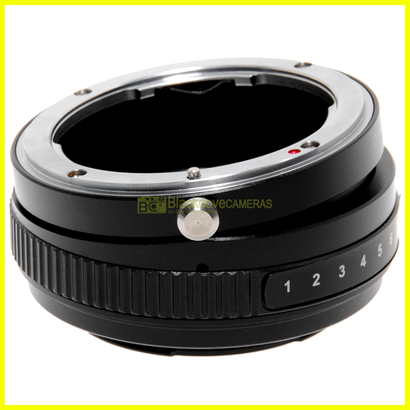 Adapter TILT basculante per obiettivi Nikon su fotocamere digitali Sony E-Mount