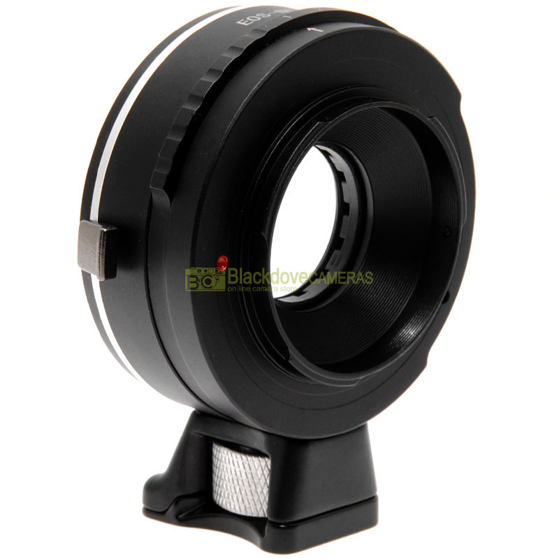 Adapter per obiettivi Canon EF EOS su fotocamere Sony E-mount con diaframmi 