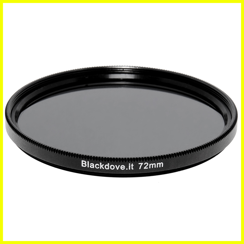 72mm. filtro Neutral density ND8 (+3 stops) Blackdove-cameras per obiettivi M72