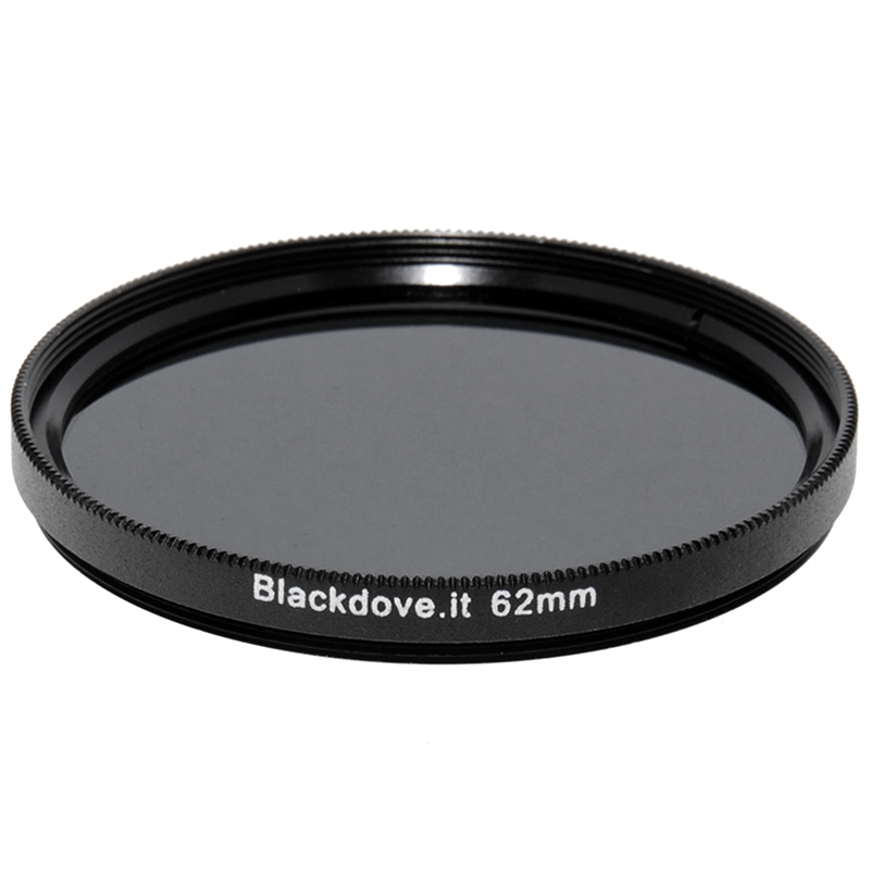 62mm. filtro Neutral density ND8 (+3 stops) Blackdove-cameras per obiettivi M62