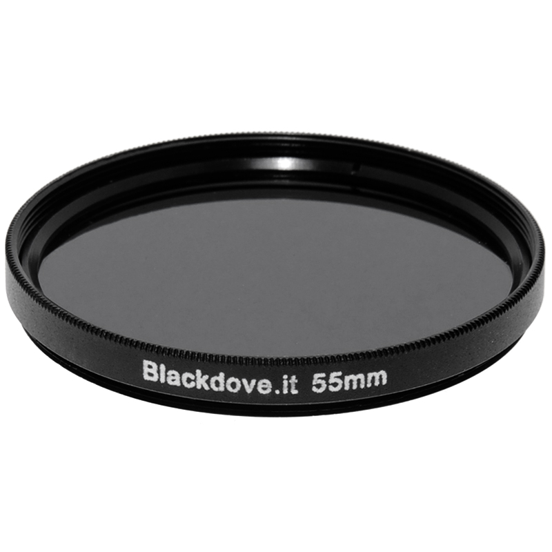 55mm. filtro Neutral density ND8 (+3 stops) Blackdove-cameras per obiettivi M55