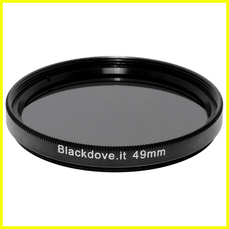 49mm. filtro Neutral density ND8 (+3 stops) Blackdove-cameras per obiettivi M49