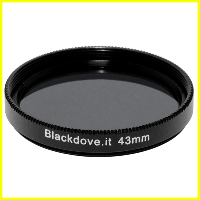 43mm. filtro Neutral density ND8 (+3 stops) Blackdove-cameras per obiettivi M43