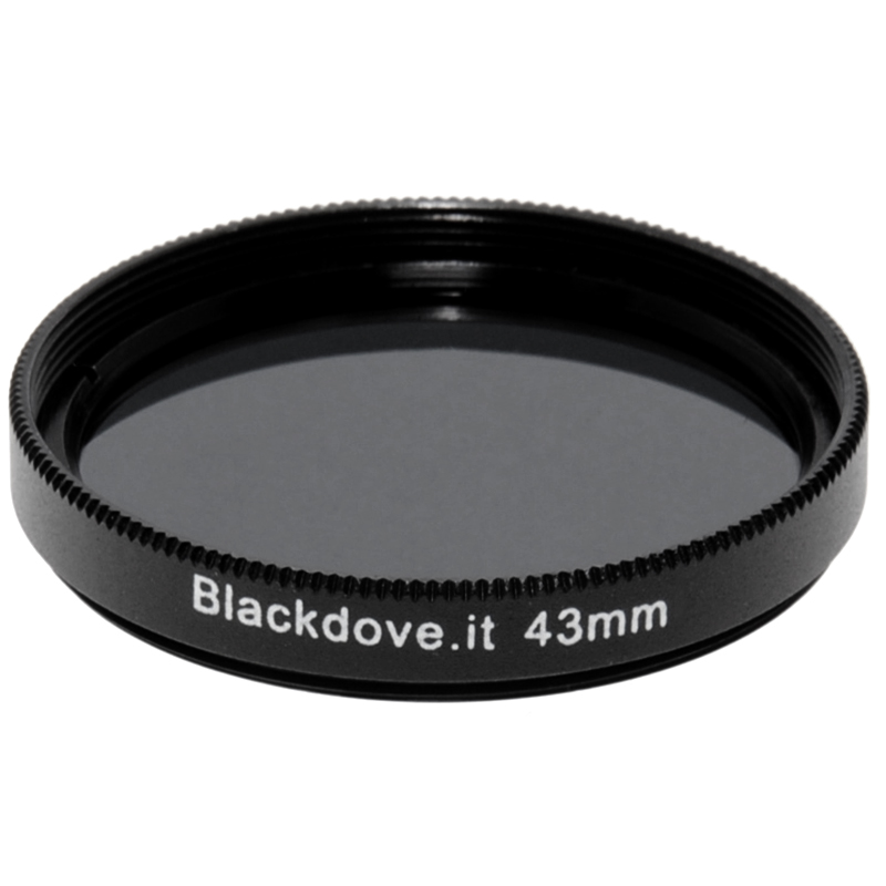 43mm. filtro Neutral density ND8 (+3 stops) Blackdove-cameras per obiettivi M43