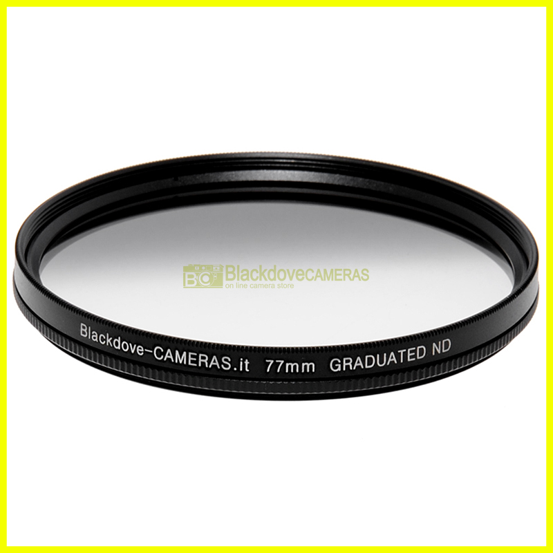 77mm. filtro digradante grigio ND Blackdove Graduated Neutral density vite M77