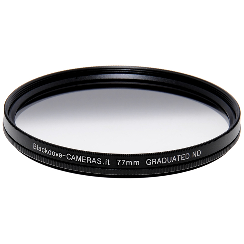 77mm. filtro digradante grigio ND Blackdove Graduated Neutral density vite M77