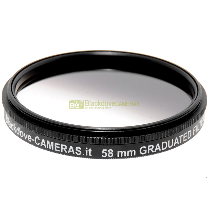 58mm. filtro digradante grigio ND Blackdove Graduated Neutral density vite M58