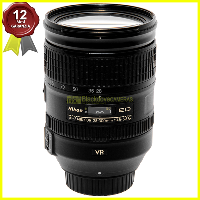 Nikon AF-S Nikkor 28/300 mm f3,5-5,6 G ED VR full frame per fotocamere