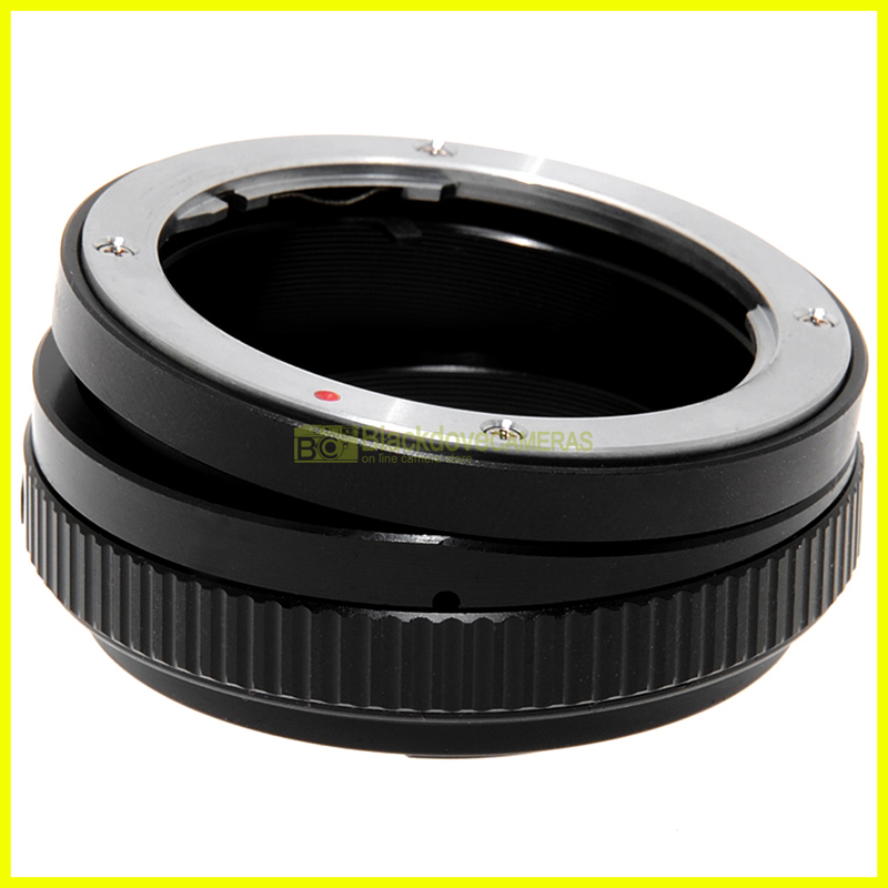 Adattatore TILT basculante per obiettivi Olympus OM su fotocamere Micro 4/3 
