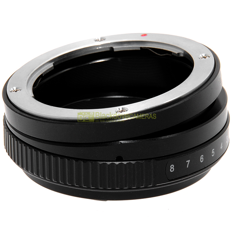 Adattatore TILT basculante per obiettivi Olympus OM su fotocamere Micro 4/3 