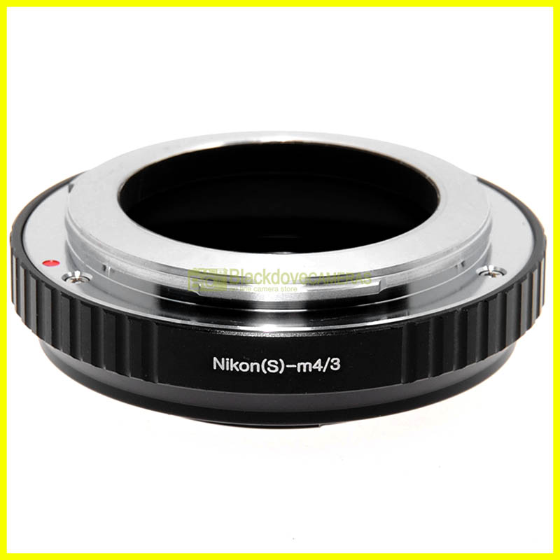 Adattatore per obiettivi Nikon S su fotocamere Micro 4/3. Anello adapter MFT
