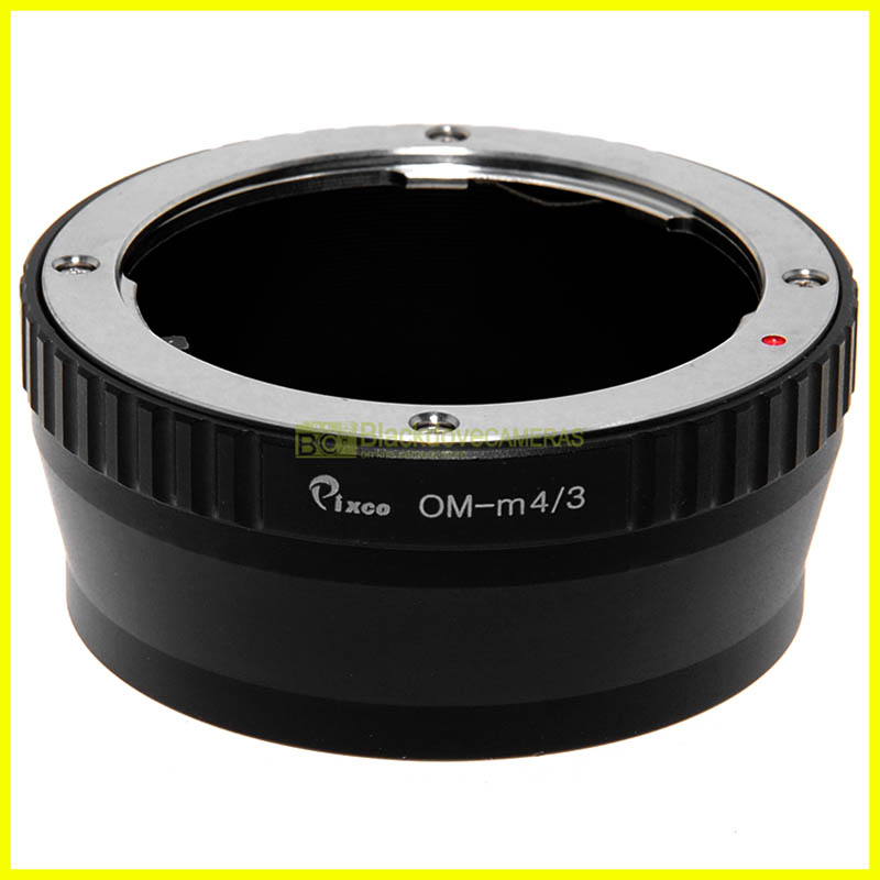 Adattatore per obiettivi Olympus OM su fotocamere Micro 4/3. Anello adapter MFT