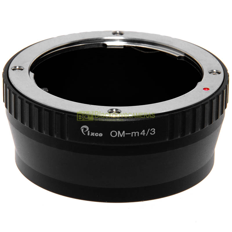 Adattatore per obiettivi Olympus OM su fotocamere Micro 4/3. Anello adapter MFT