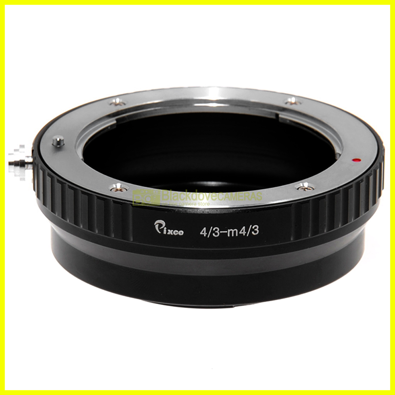 Adattatore per obiettivi Olympus 4/3 su fotocamere Micro 4/3. Anello adapter MFT