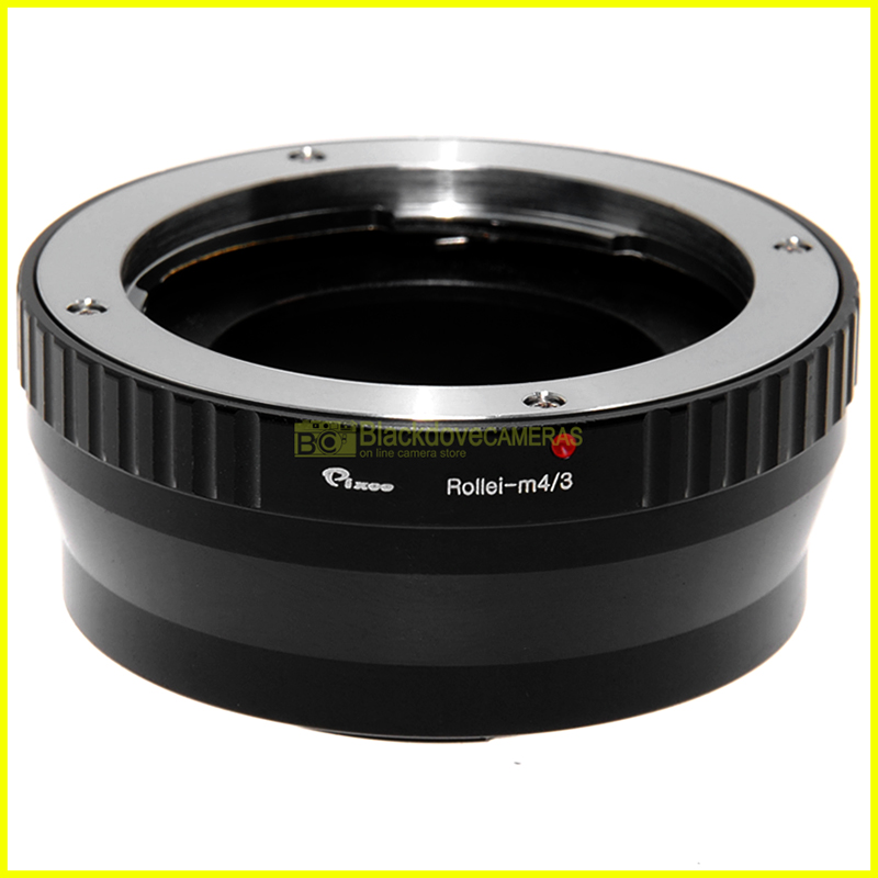 Adattatore per obiettivi Rollei QBM su fotocamere Micro 4/3. Anello adapter MFT